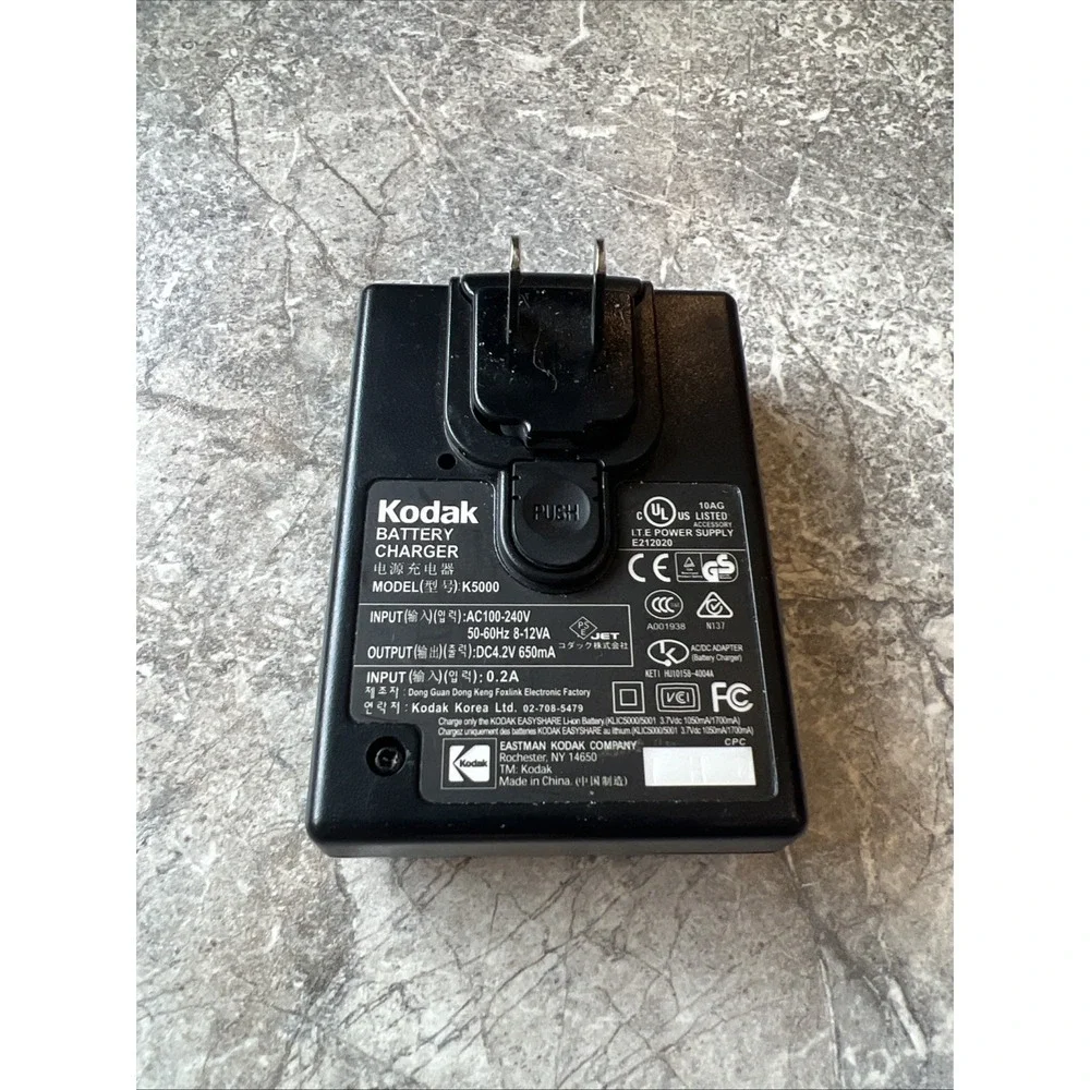 Original KODAK K5000 Li-Ion Rapid EasyShare Battery Charger Only OEM Authentic